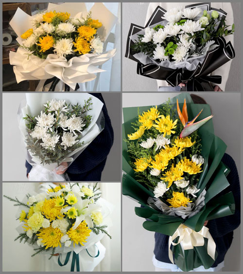广东江门市开平市塘口镇冈陵村白事花束代送